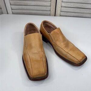 FRATELLI (Select) Men's Leather Square Toe Loafers Tan-11M